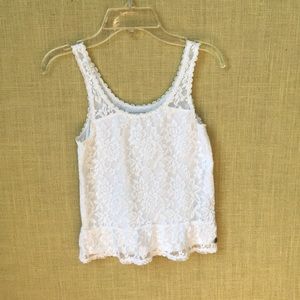 LN Abercrombie kids loose-fitting lacey tank - SM